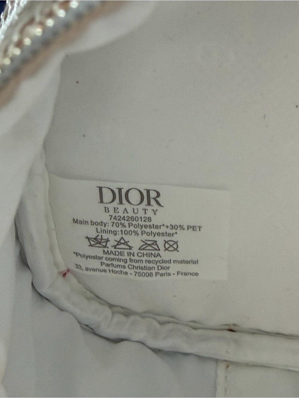 Dior Gold Rhinestone Cosmetic Pouch - Picture 4 of 4